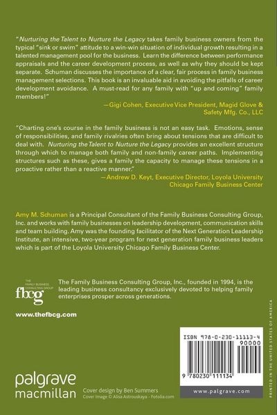 Produktbild: Nurturing the Talent to Nurture the Legacy