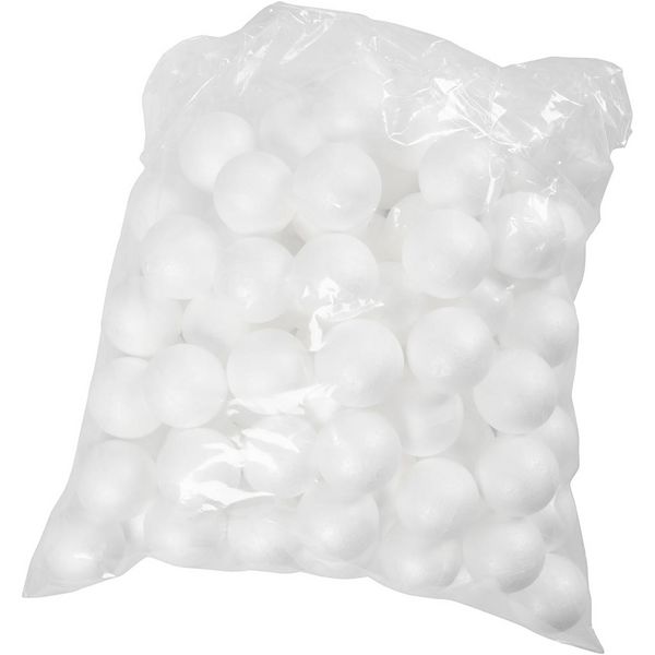 Produktbild: Creativ Company Styropor-Kugeln, D 4 cm, Wei&szlig;, 100 Stk