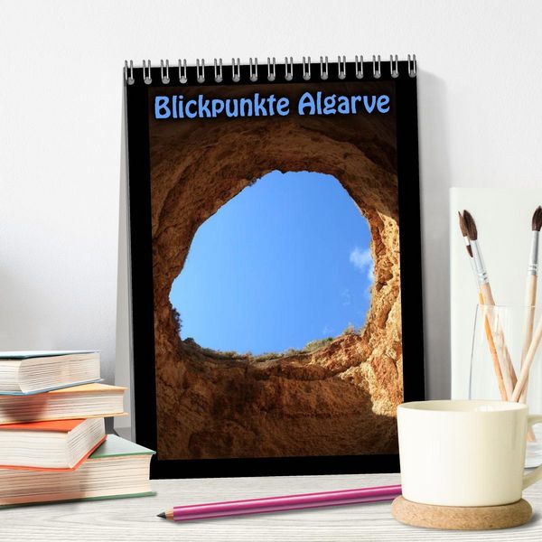 Produktbild: Blickpunkte Algarve (Tischkalender 2026 DIN A5 hoch), CALVENDO Monatskalender