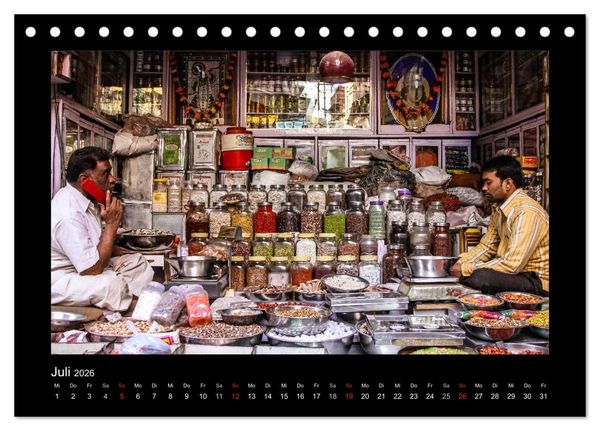 Produktbild: Willkommen in Indien 2026 (Tischkalender 2026 DIN A5 quer), CALVENDO Monatskalender