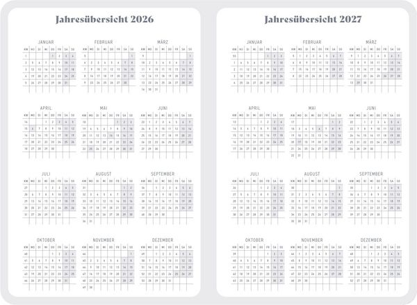 Produktbild: Wochenkalender 2027 - Pink