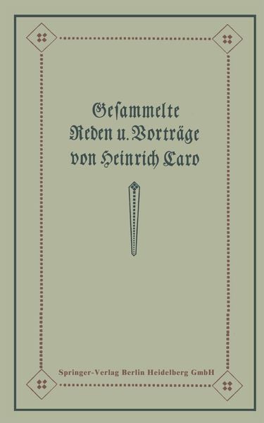 Produktbild: Gesammelte Reden und Vortr&auml;ge