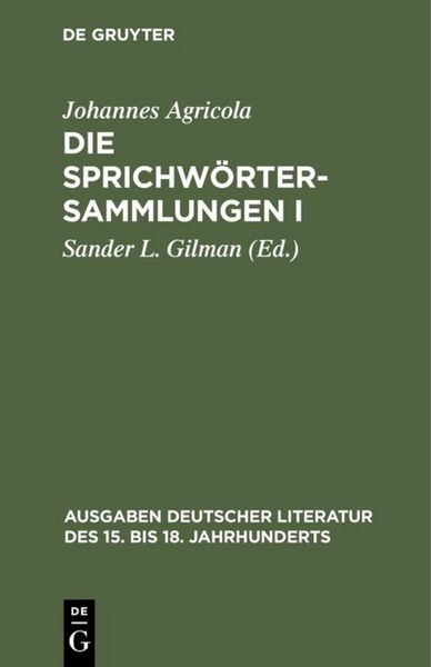 Produktbild: Die Sprichw&ouml;rtersammlungen I/II