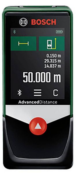 Produktbild: Bosch Home and Garden AdvancedDistance 50C Laser-Entfernungsmesser Bluetooth, Touchscreen 50 m