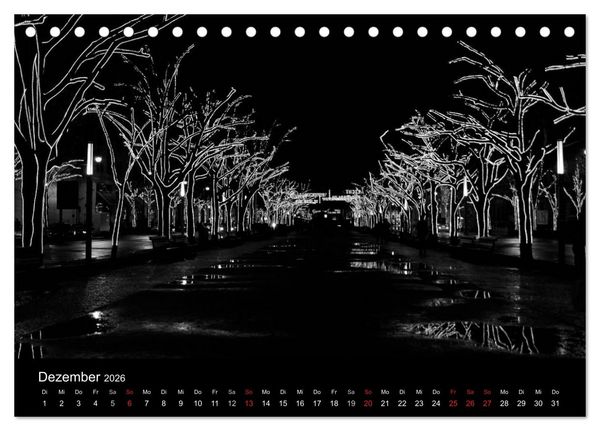 Produktbild: BLACK 'N WHITE (Tischkalender 2026 DIN A5 quer), CALVENDO Monatskalender