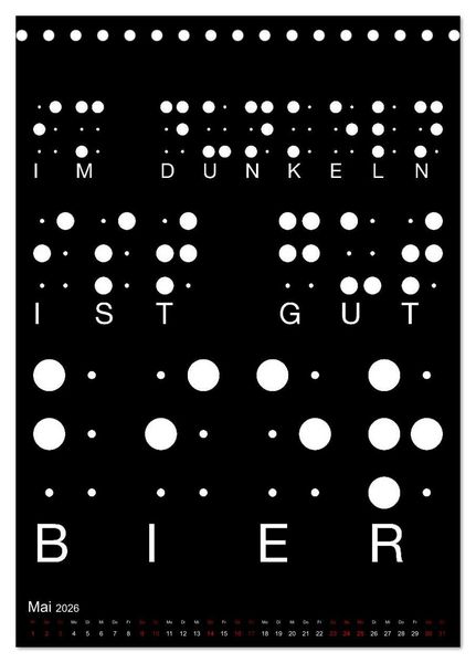 Produktbild: BIER Wandkalender -Trinken mit Stil (Tischkalender 2026 DIN A5 hoch), CALVENDO Monatskalender