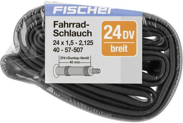 Produktbild: FISCHER FAHRRAD 85128 Fahrradschlauch 24 Zoll Dunlopventil (DV)