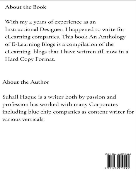 Produktbild: An Anthology of E-Learning Blogs