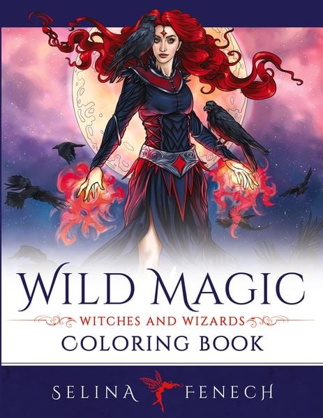 Produktbild: Wild Magic - Witches and Wizards Coloring Book
