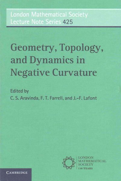 Produktbild: Geometry, Topology, and Dynamics in Negative Curvature