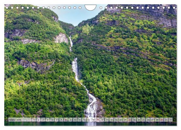 Produktbild: Fjorde & Felsen &ndash; Norwegens wilde Seele (Wandkalender 2026 DIN A4 quer), CALVENDO Monatskalender