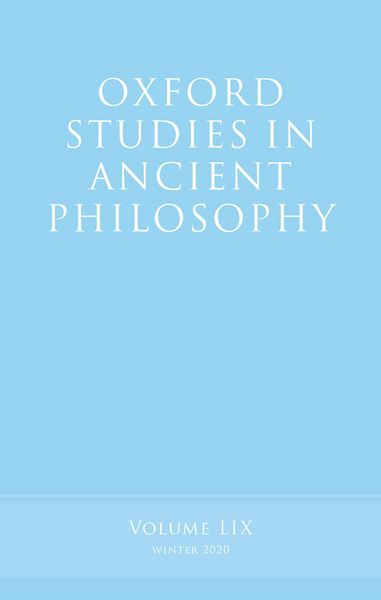 Produktbild: Oxford Studies in Ancient Philosophy, Volume 59