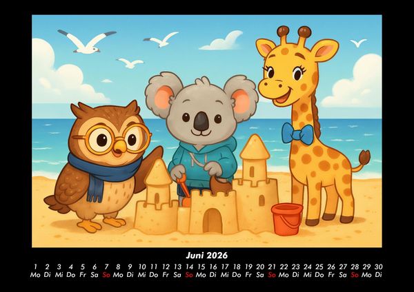 Produktbild: Ollie, Kiki & Nala - Fest der Freundschaft 2026 Fotokalender DIN A3