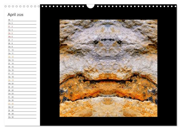Produktbild: LiTH-Os Antlitze des Sandsteins von ID AD Art Gabi Zapf (Wandkalender 2026 DIN A3 quer), CALVENDO Monatskalender