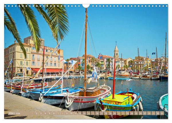 Produktbild: Lebendige Cote d'Azur: Die azurblaue K&uuml;ste (Wandkalender 2026 DIN A3 quer), CALVENDO Monatskalender
