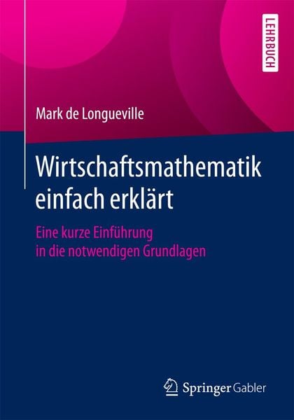 Produktbild: Wirtschaftsmathematik einfach erkl&auml;rt