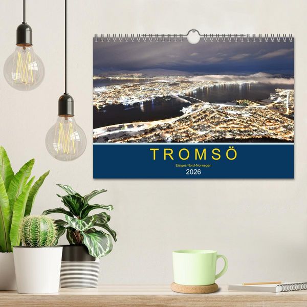 Produktbild: Troms&ouml;, eisiges Nord-Norwegen (Wandkalender 2026 DIN A4 quer), CALVENDO Monatskalender