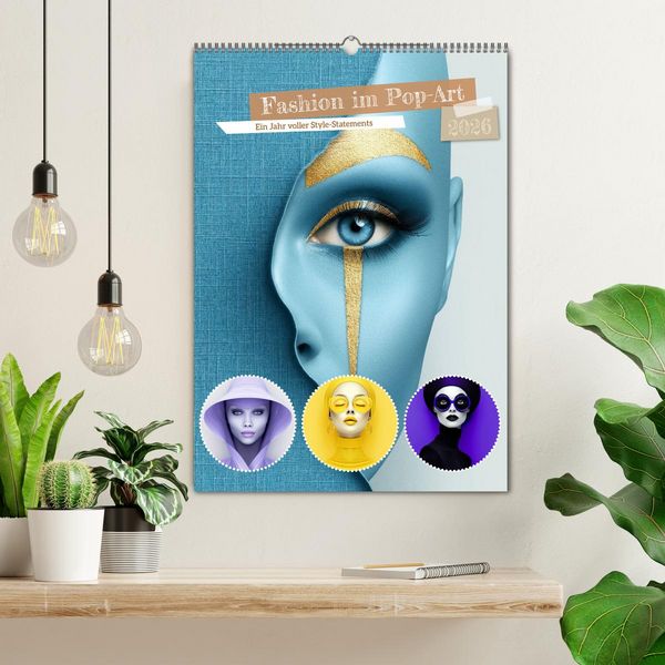 Produktbild: Fashion im Pop-Art (Wandkalender 2026 DIN A2 hoch), CALVENDO Monatskalender
