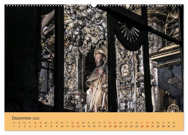 Produktbild: Auf den Spuren von Santiago - Wandern, Staunen, Seele baumeln lassen. (hochwertiger Premium Wandkalender 2026 DIN A2 quer), Kunstdruck in Hochglanz