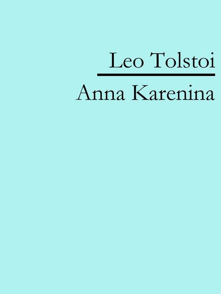 Produktbild: Anna Karenina