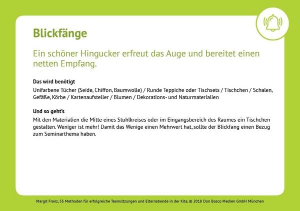 Produktbild: 55 Methoden f&uuml;r erfolgreiche Teamsitzungen und Elternabende in der Kita
