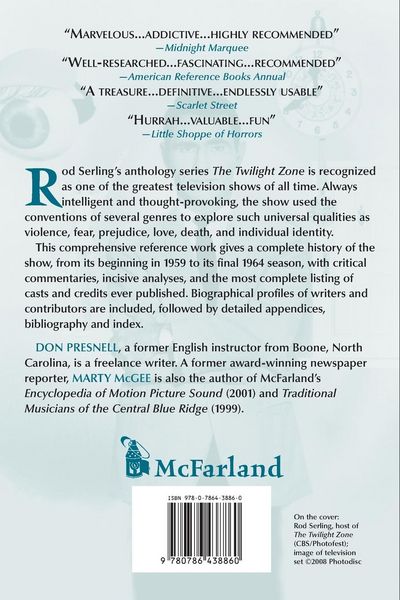 Produktbild: A Critical History of Television's The Twilight Zone, 1959-1964