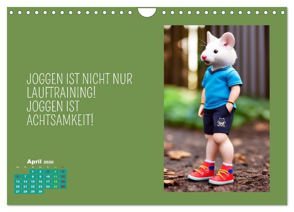 Produktbild: Tierisch motiviert (Wandkalender 2026 DIN A4 quer), CALVENDO Monatskalender