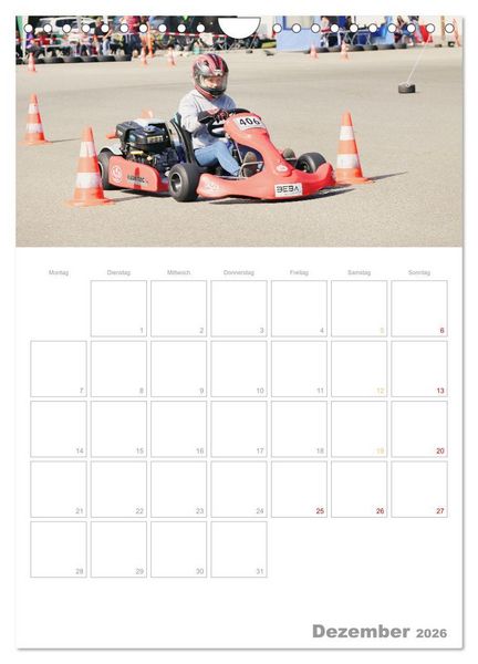 Produktbild: Slalomkart - Gas, Gas, Vollgas! 2026 (Wandkalender 2026 DIN A4 hoch), CALVENDO Monatskalender