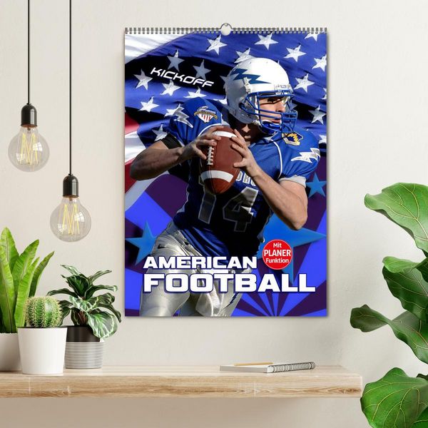 Produktbild: American Football - Kickoff (Wandkalender 2026 DIN A2 hoch), CALVENDO Monatskalender