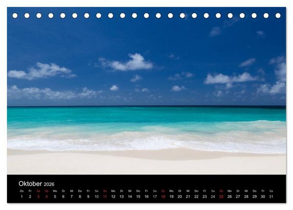 Produktbild: Traumstr&auml;nde (Tischkalender 2026 DIN A5 quer), CALVENDO Monatskalender