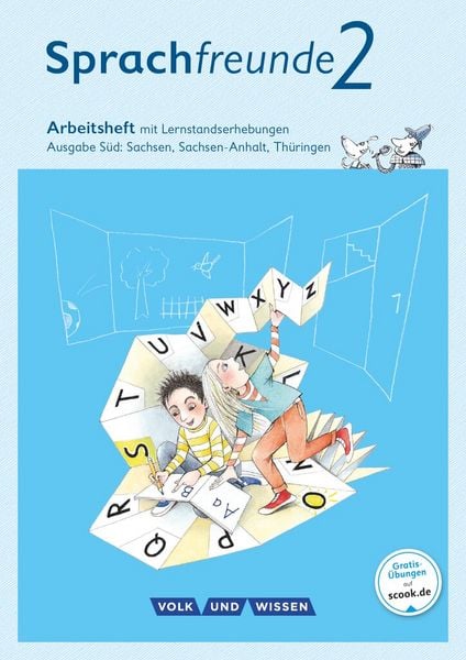 Produktbild: Sprachfreunde 2. Schuljahr - Arbeitsheft in Schulausgangsschrift. Ausgabe S&uuml;d