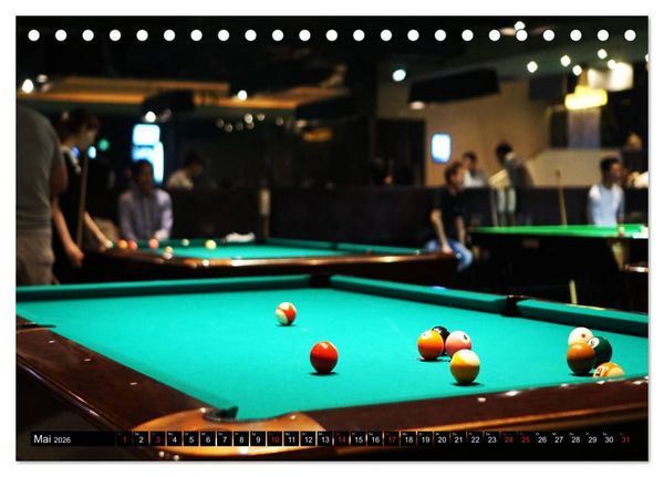 Produktbild: Billard. Konzentration - Sport - Spannung (Tischkalender 2026 DIN A5 quer), CALVENDO Monatskalender