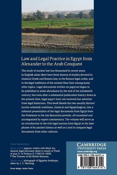 Produktbild: Law and Legal Practice in Egypt from Alexander to the Arab Conquest