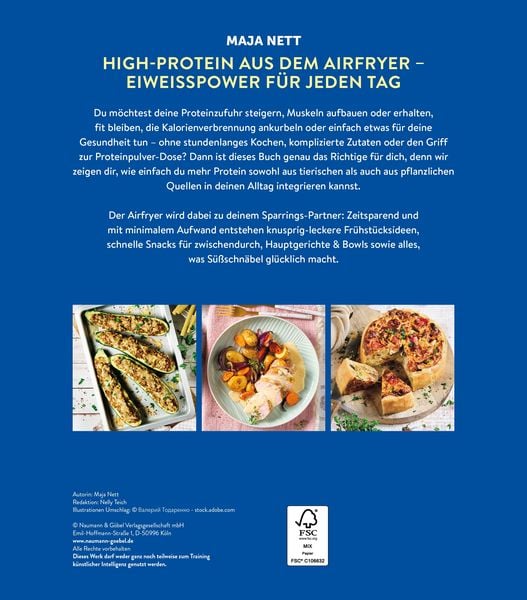 Produktbild: High Protein Airfryer-Kochbuch