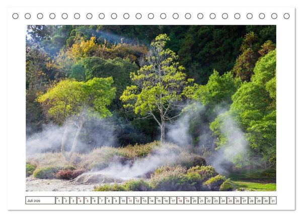 Produktbild: S&atilde;o Miguel - Natursch&ouml;nheit der Azoren (Tischkalender 2026 DIN A5 quer), CALVENDO Monatskalender