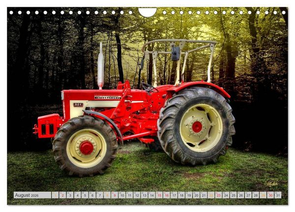 Produktbild: Geliebte Oldtimer Traktoren (Wandkalender 2026 DIN A4 quer), CALVENDO Monatskalender