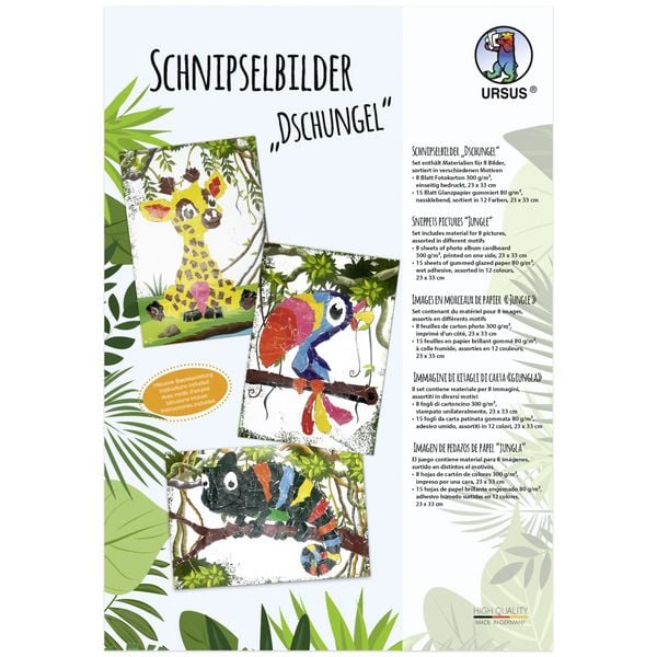 Produktbild: URSUS 8 Schnipselbilder "Dschungel"
