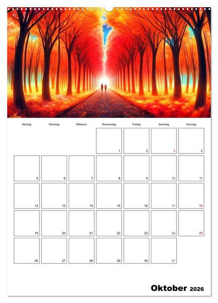 Produktbild: Neonlicht Familienplaner (Wandkalender 2026 DIN A2 hoch), CALVENDO Monatskalender