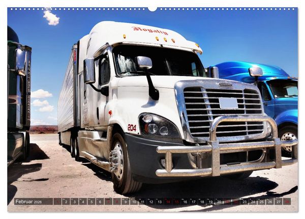 Produktbild: Amerikanische Lastwagen - Trucks (hochwertiger Premium Wandkalender 2026 DIN A2 quer), Kunstdruck in Hochglanz