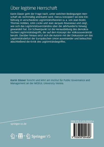 Produktbild: &Uuml;ber legitime Herrschaft