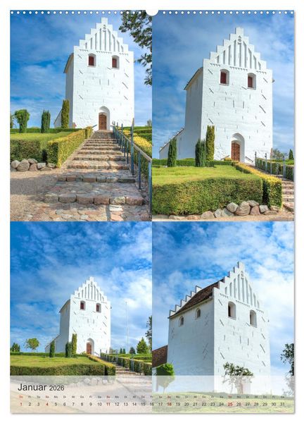Produktbild: D&auml;nemark - Historisches F&uuml;nen (hochwertiger Premium Wandkalender 2026 DIN A2 hoch), Kunstdruck in Hochglanz