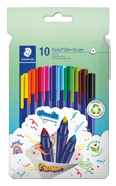 Produktbild: STAEDTLER triplus color 323 Fasermaler, 10er Set, 323 C10