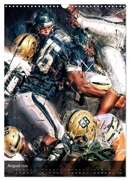 Produktbild: American Football - einfach faszinierend (Wandkalender 2026 DIN A3 hoch), CALVENDO Monatskalender