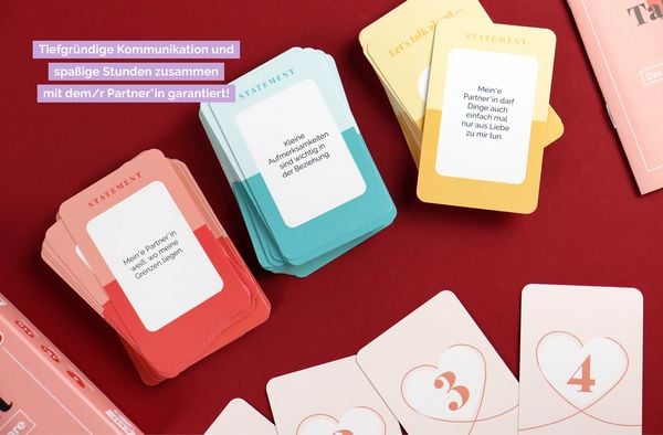 Produktbild: Kartenspiel: Talk about &ndash; Das Kommunikationsspiel f&uuml;r Paare