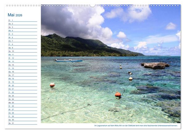 Produktbild: S&uuml;dsee-Insel Mo'orea (Wandkalender 2026 DIN A2 quer), CALVENDO Monatskalender