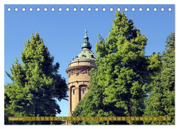 Produktbild: Gr&uuml;nes Mannheim (Tischkalender 2027 DIN A5 quer), CALVENDO Monatskalender