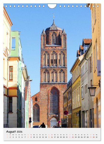 Produktbild: Stralsund - Altstadt und Hafen (Wandkalender 2026 DIN A4 hoch), CALVENDO Monatskalender