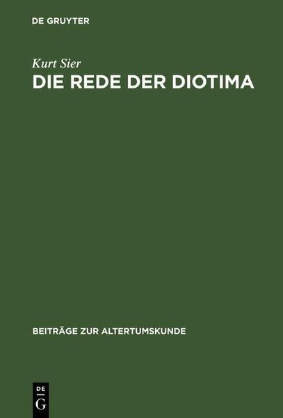 Produktbild: Die Rede der Diotima