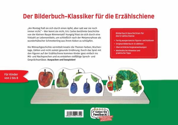 Produktbild: Die kleine Raupe Nimmersatt. Erz&auml;hlschienen-Figurenset