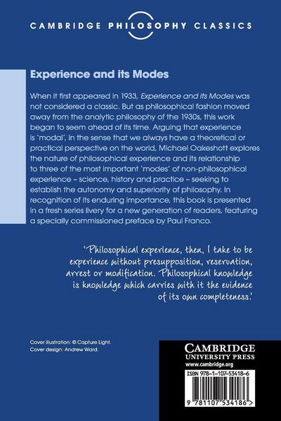 Produktbild: Experience and its Modes
